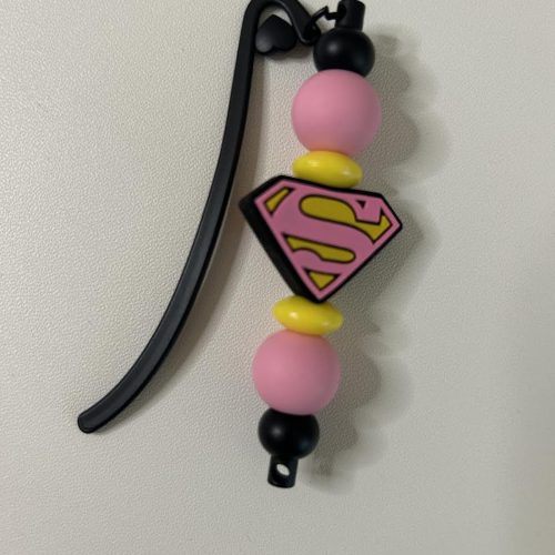 Pink Superwoman Bookmark
