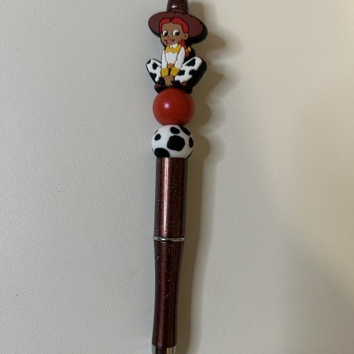 Jessie Toy Story on Brown Shimmer Pen