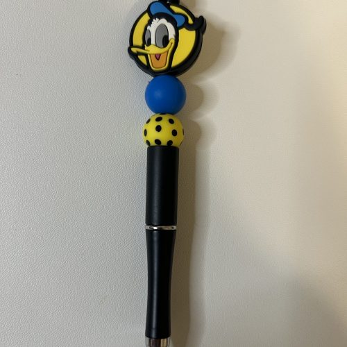 Donald Duck on black pen