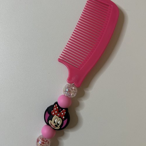 Dark Pink Minnie Mouse Comb