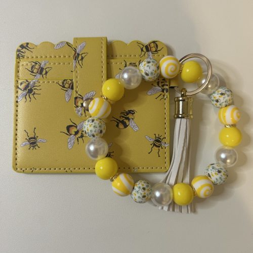 Bee Wallet with Matching Keyring
