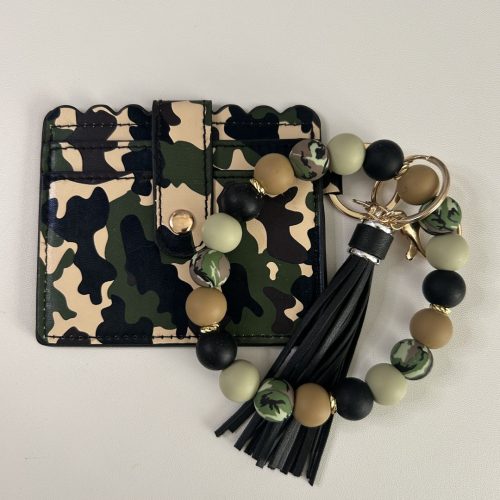 Camouflage Wallet with Matching Keyring