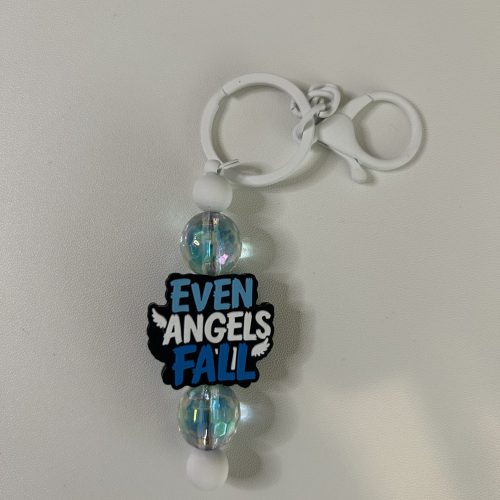 Bar Keychain "Even Angels Fall"